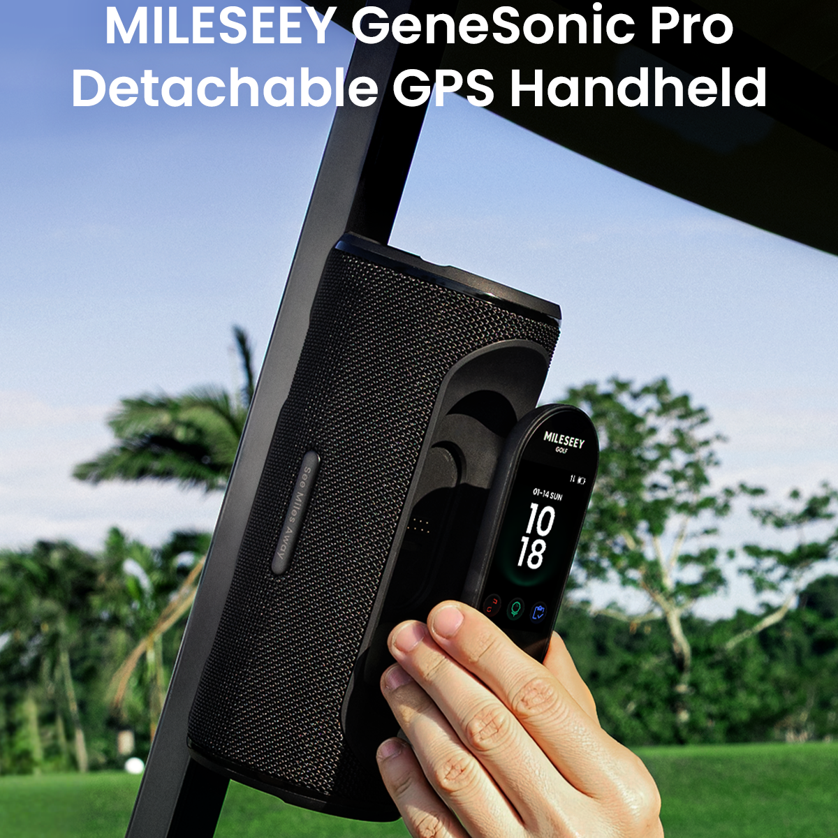 MILESEEY GENESONIC PRO DETACHABLE GOLF SPEAKER