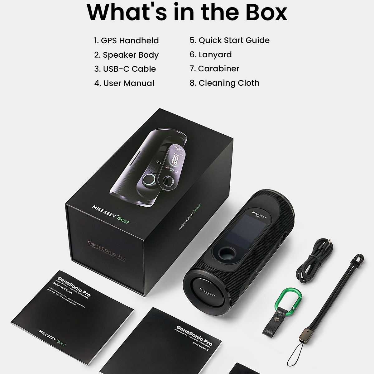 MILESEEY GENESONIC PRO DETACHABLE GOLF SPEAKER
