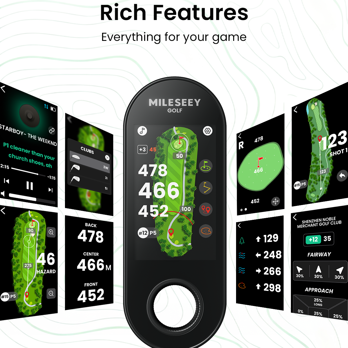 MILESEEY GENESONIC PRO DETACHABLE GOLF SPEAKER