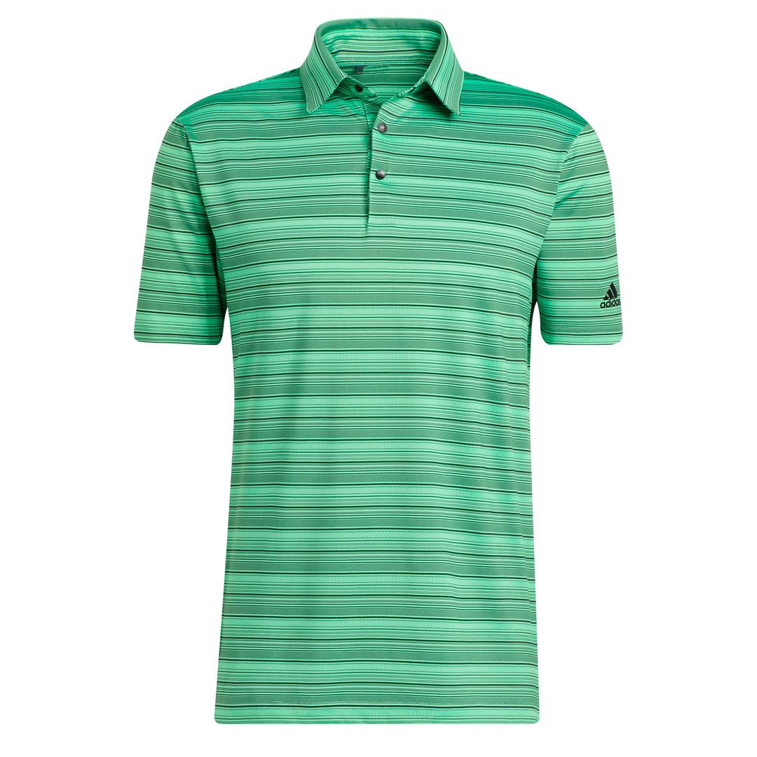 Adidas Heather Snap Polo Shirt - Green