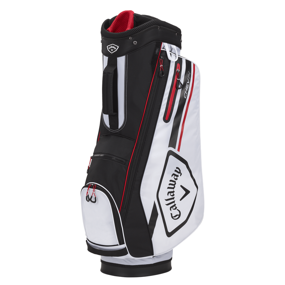 Callaway 2021 Chev 14-Way Cart Bag - WHT/BLK/RED