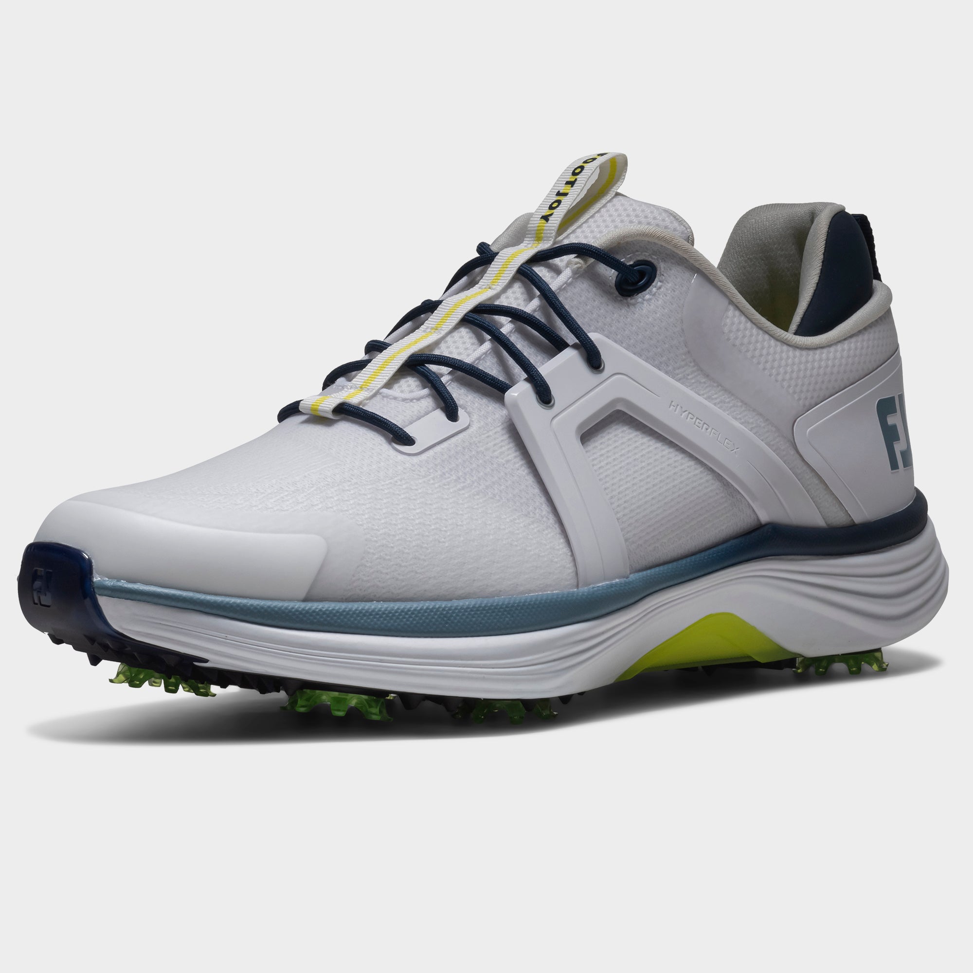 FOOTJOY HYPERFLEX -- WHITE/NAVY/YELLOW
