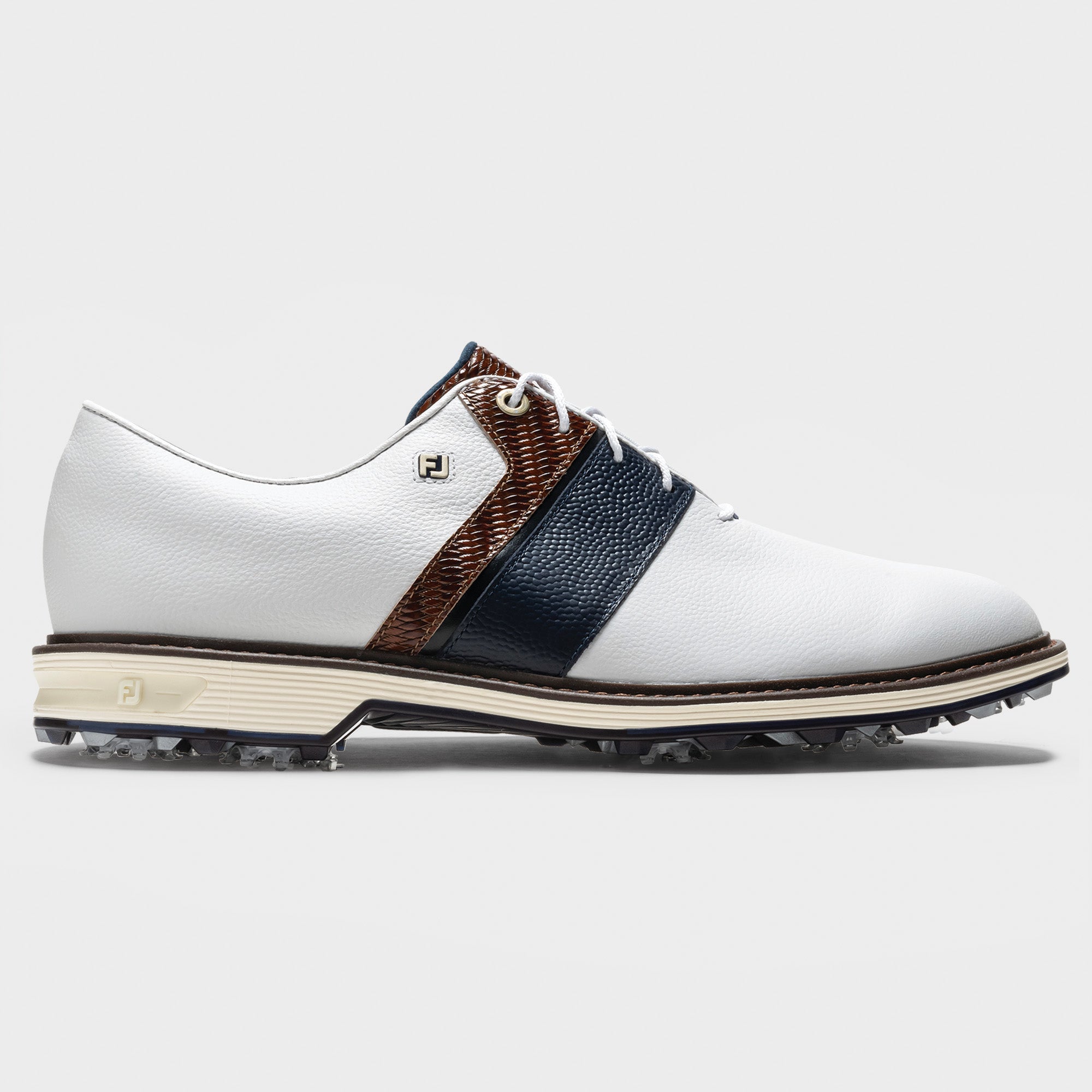 FOOTJOY PREMIERE SERIES PACKARD LX -- WHITE/NAVY/CHESTNUT