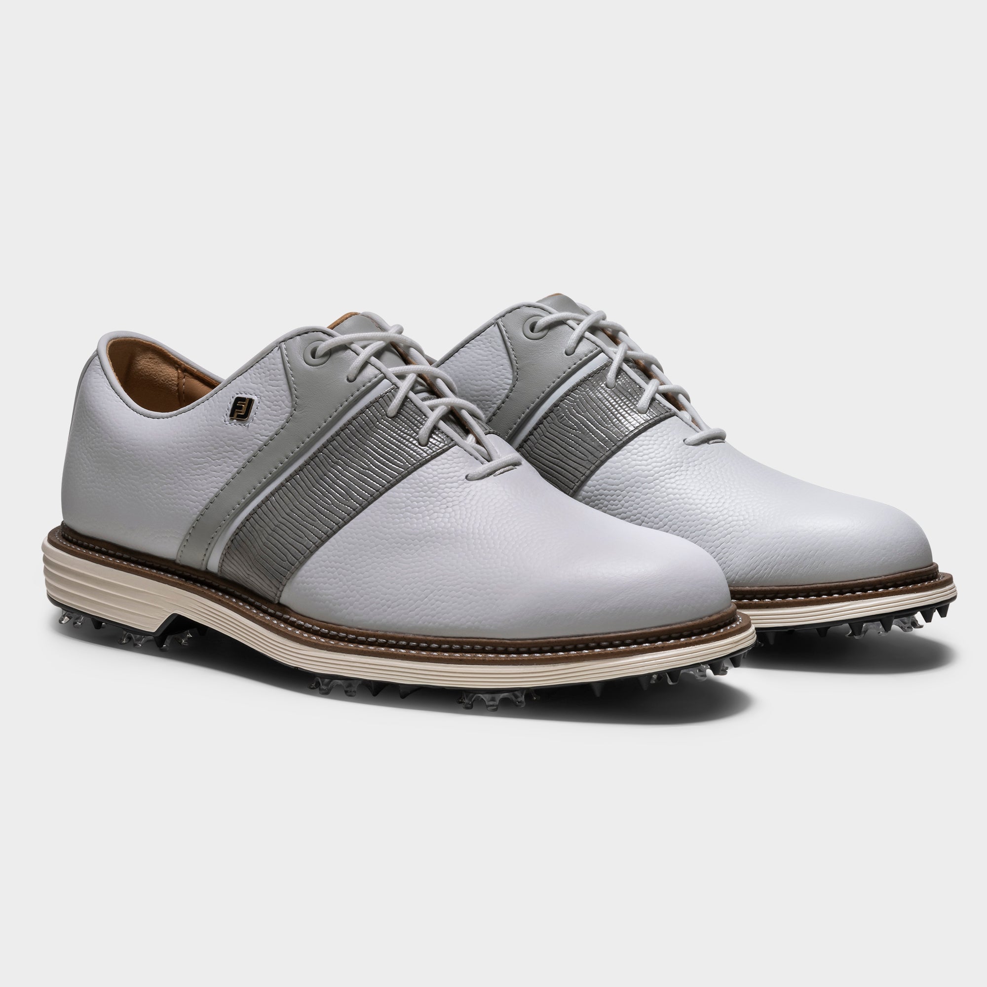 FOOTJOY PREMIERE SERIES PACKARD -- WHITE/GREY