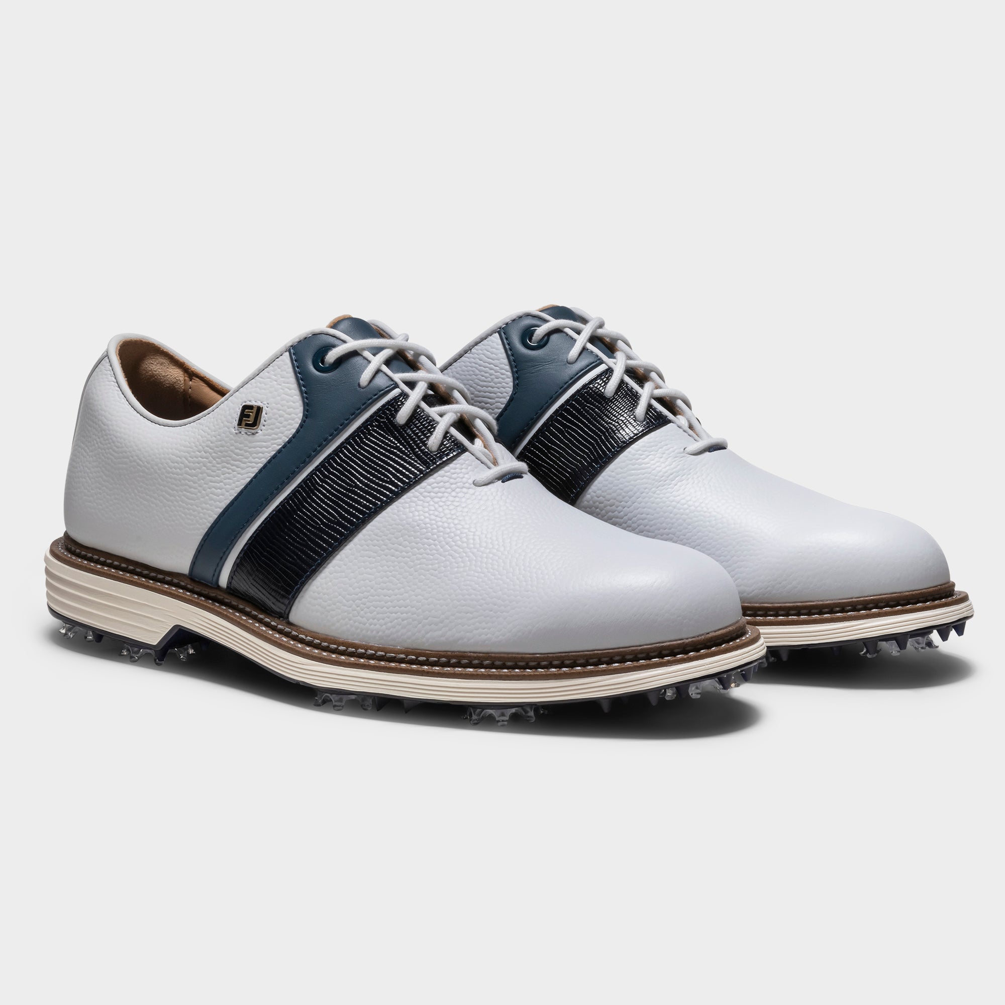 FOOTJOY PREMIERE SERIES PACKARD -- WHITE/NAVY