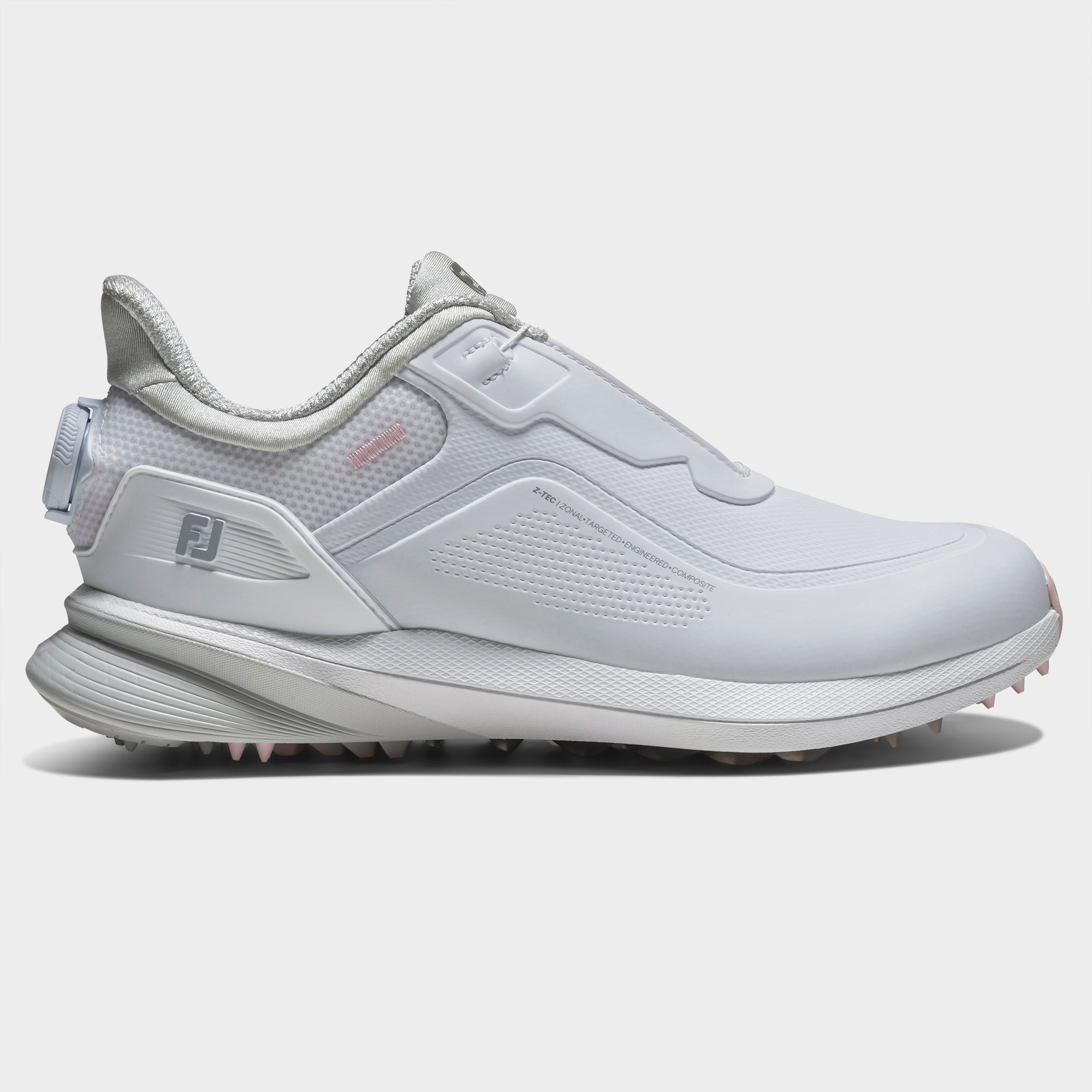 FOOTJOY WOMEN'S PRO SL BOA -- WHITE/PINK – New York Golf Center