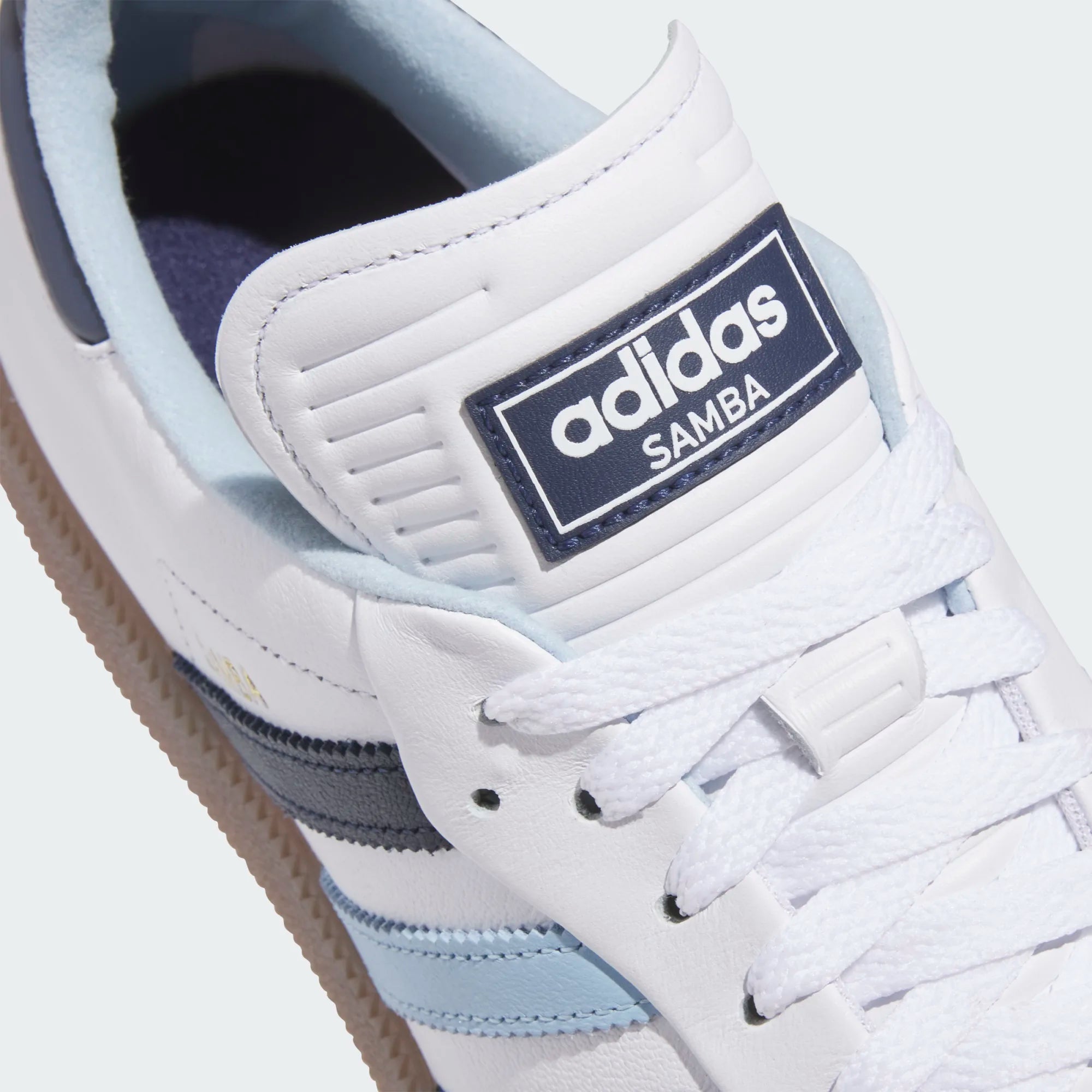 ADIDAS SAMBA GOLF -- WHITE/BLUE