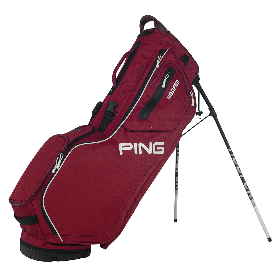 Ping Hoofer Stand Bag - CARDINAL/WHITE/BLACK