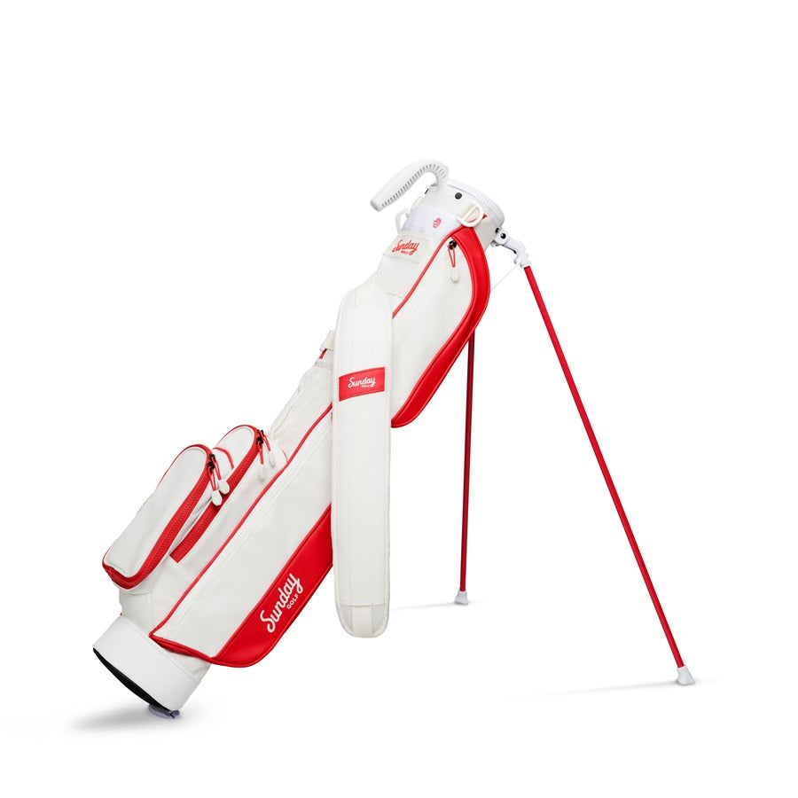 Sunday Golf Loma Bag - Red Off White