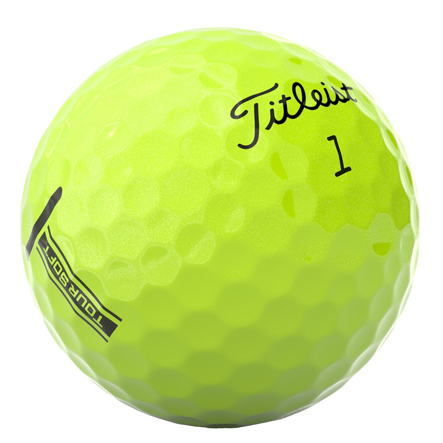Titleist 2024 Tour Soft - YELLOW WITH PLAY #1234