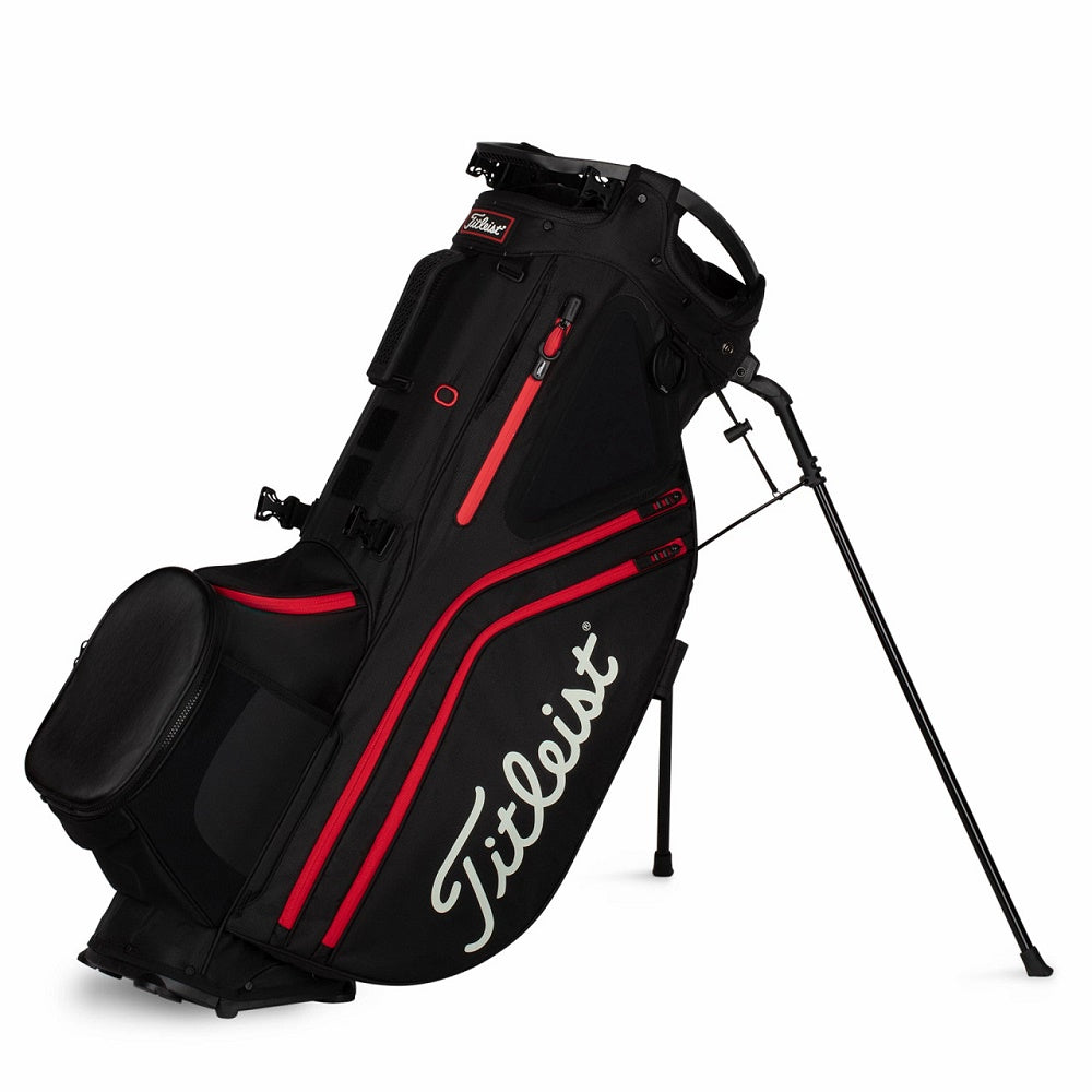 Titleist Hybrid 14 Stand Bag - BLACK-BLACK-RED
