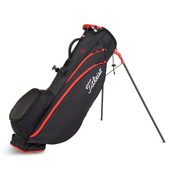 Titleist Players 4 Carbon Standbag - BLACK-BLACK-RED