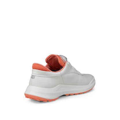 ECCO WOMEN'S GOLF CORE BOA -- WHITE/CORAL