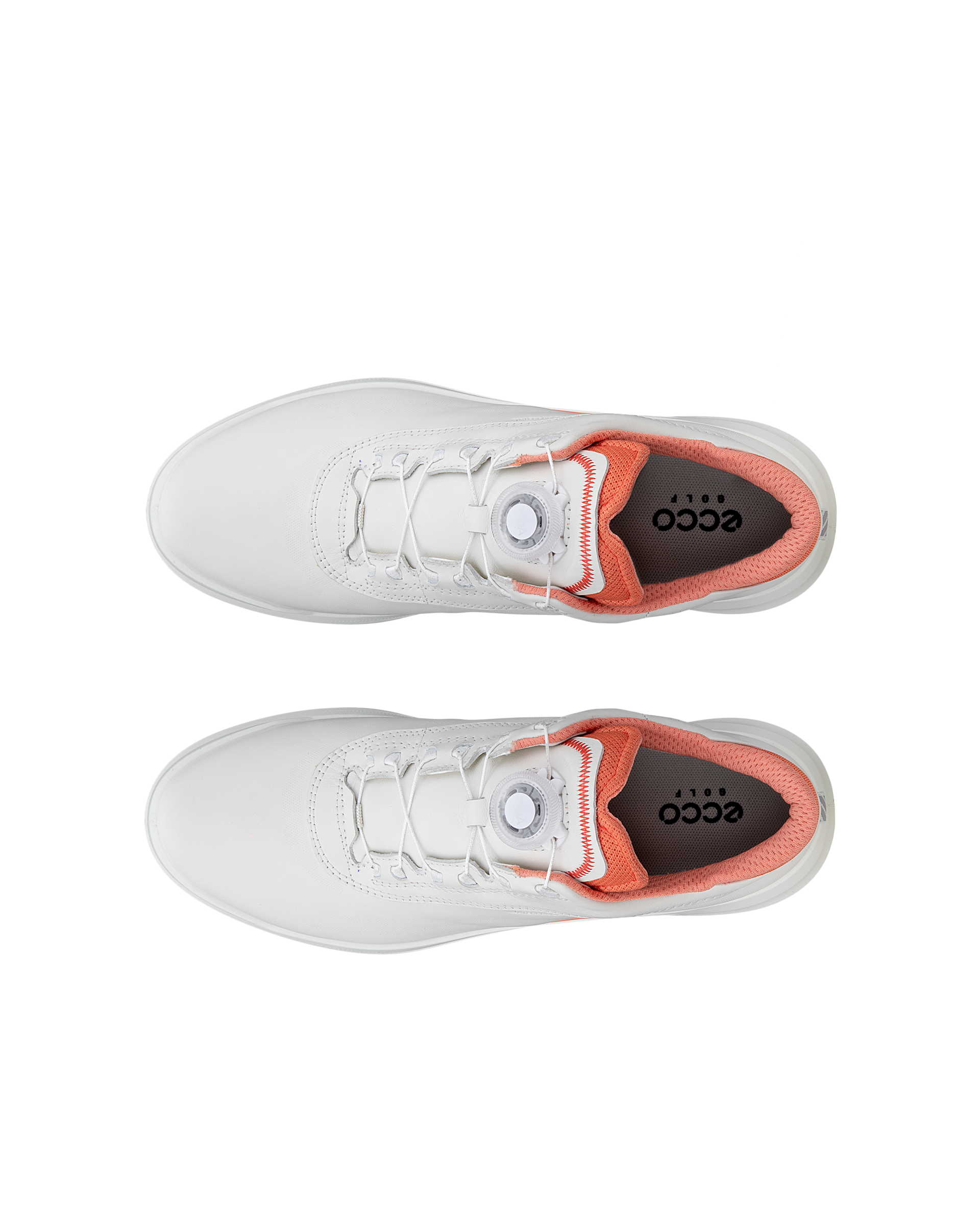 ECCO WOMEN'S GOLF CORE BOA -- WHITE/CORAL