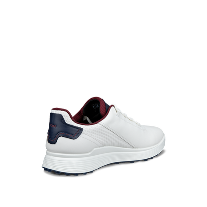 ECCO GOLF S-CASUAL LACE WP -- WHITE/NAVY
