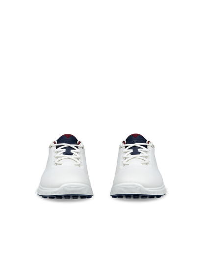 ECCO GOLF S-CASUAL LACE WP -- WHITE/NAVY