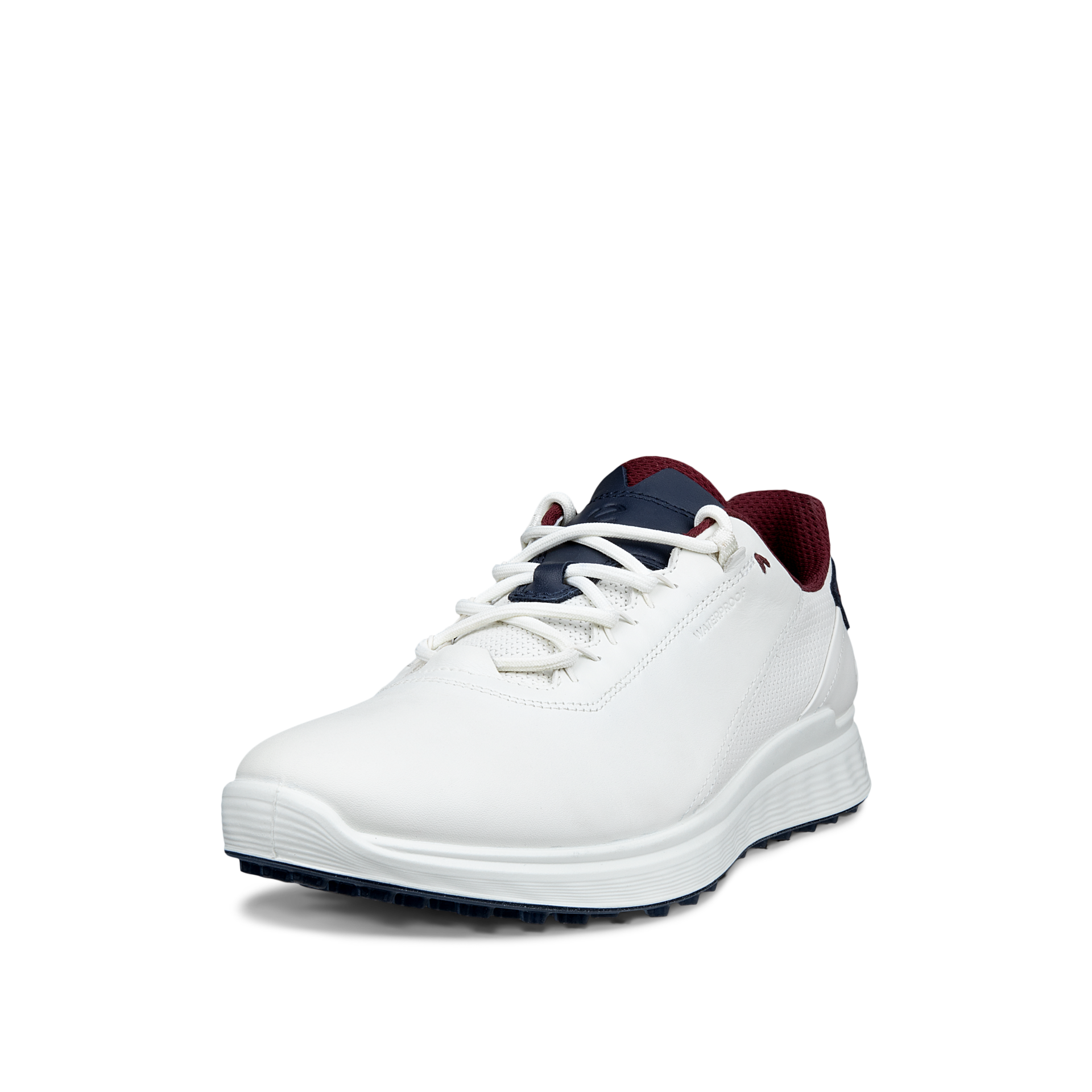 ECCO GOLF S-CASUAL LACE WP -- WHITE/NAVY