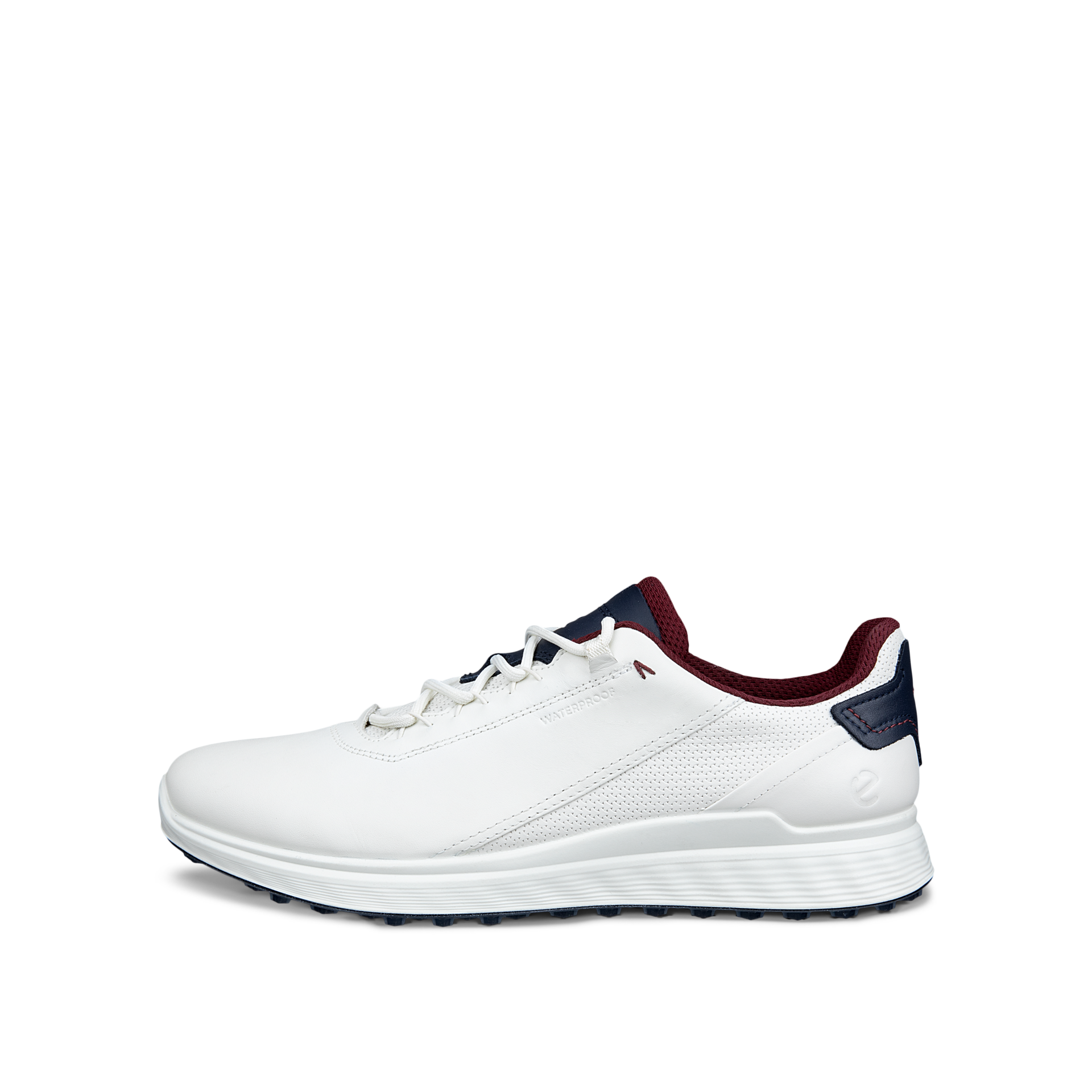 ECCO GOLF S-CASUAL LACE WP -- WHITE/NAVY