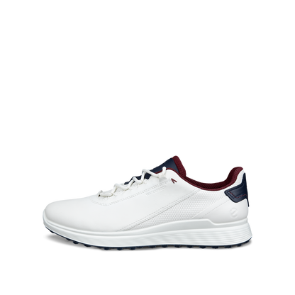 ECCO GOLF S-CASUAL LACE WP -- WHITE/NAVY