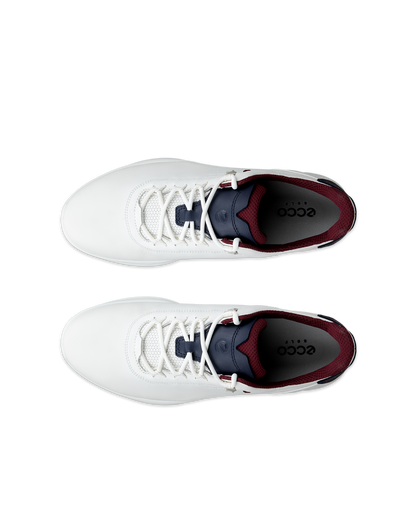 ECCO GOLF S-CASUAL LACE WP -- WHITE/NAVY