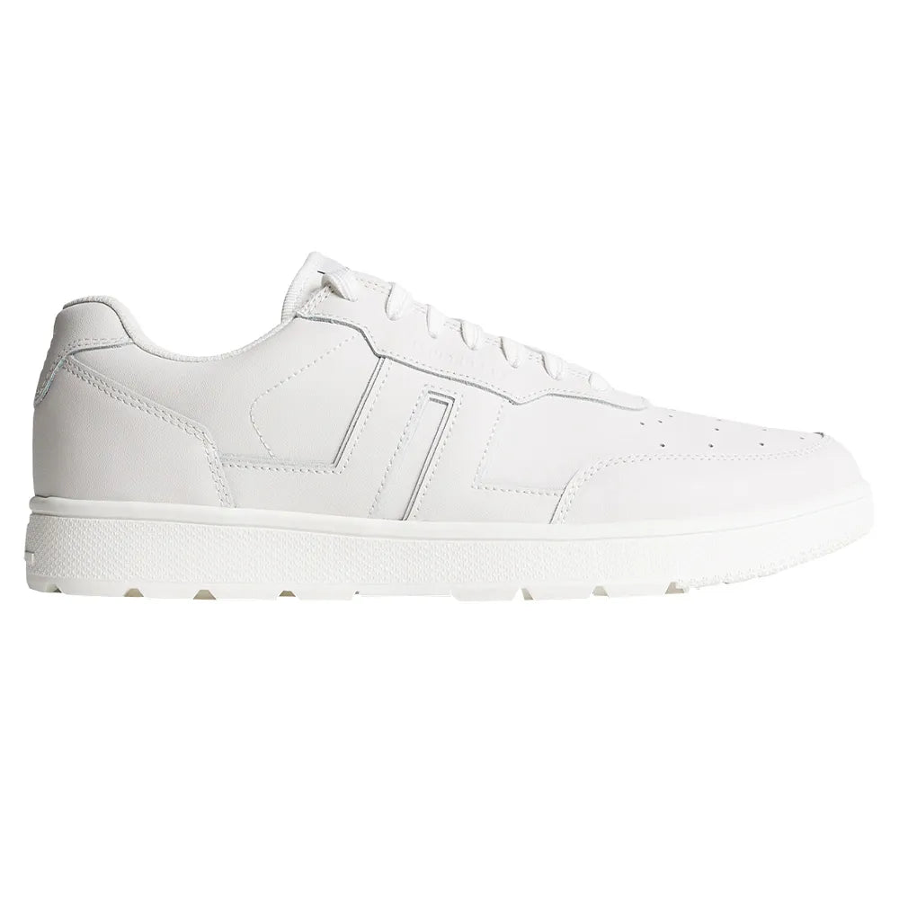 J. LINDEBERG ACE LOW-TOP GOLF SNEAKER -- WHITE
