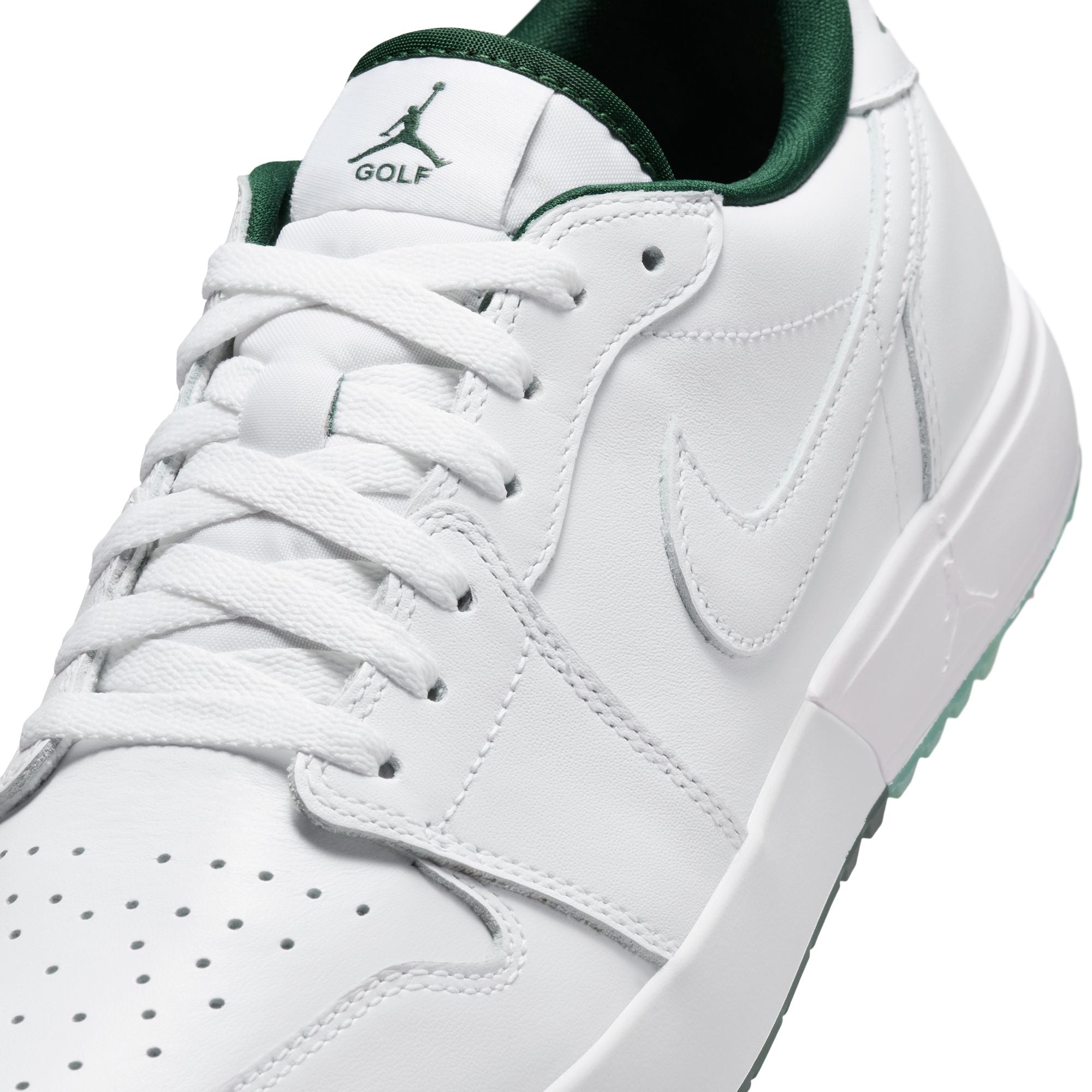 AIR JORDAN 1 LOW G SPIKED -- WHITE – New York Golf Center