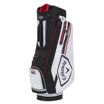 Callaway 2021 Chev 14-Way Cart Bag - WHT/BLK/RED