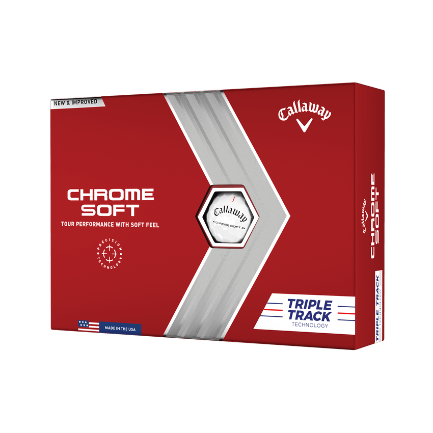 Callaway 2022 Chrome Soft Triple Track - White
