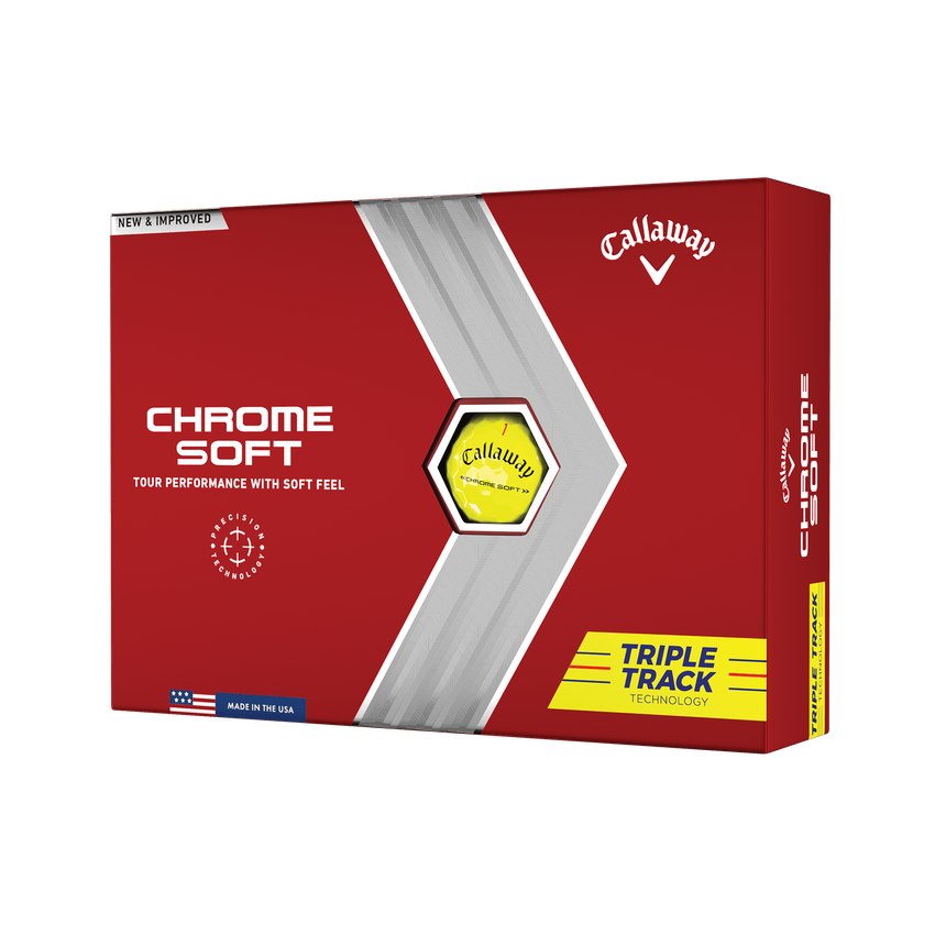 Callaway 2022 Chrome Soft Triple Track - Yellow