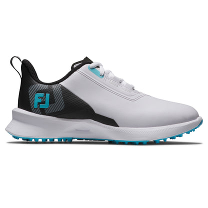 FOOTJOY BOYS FUEL JUNIOR -- WHITE/BLACK/BLUE