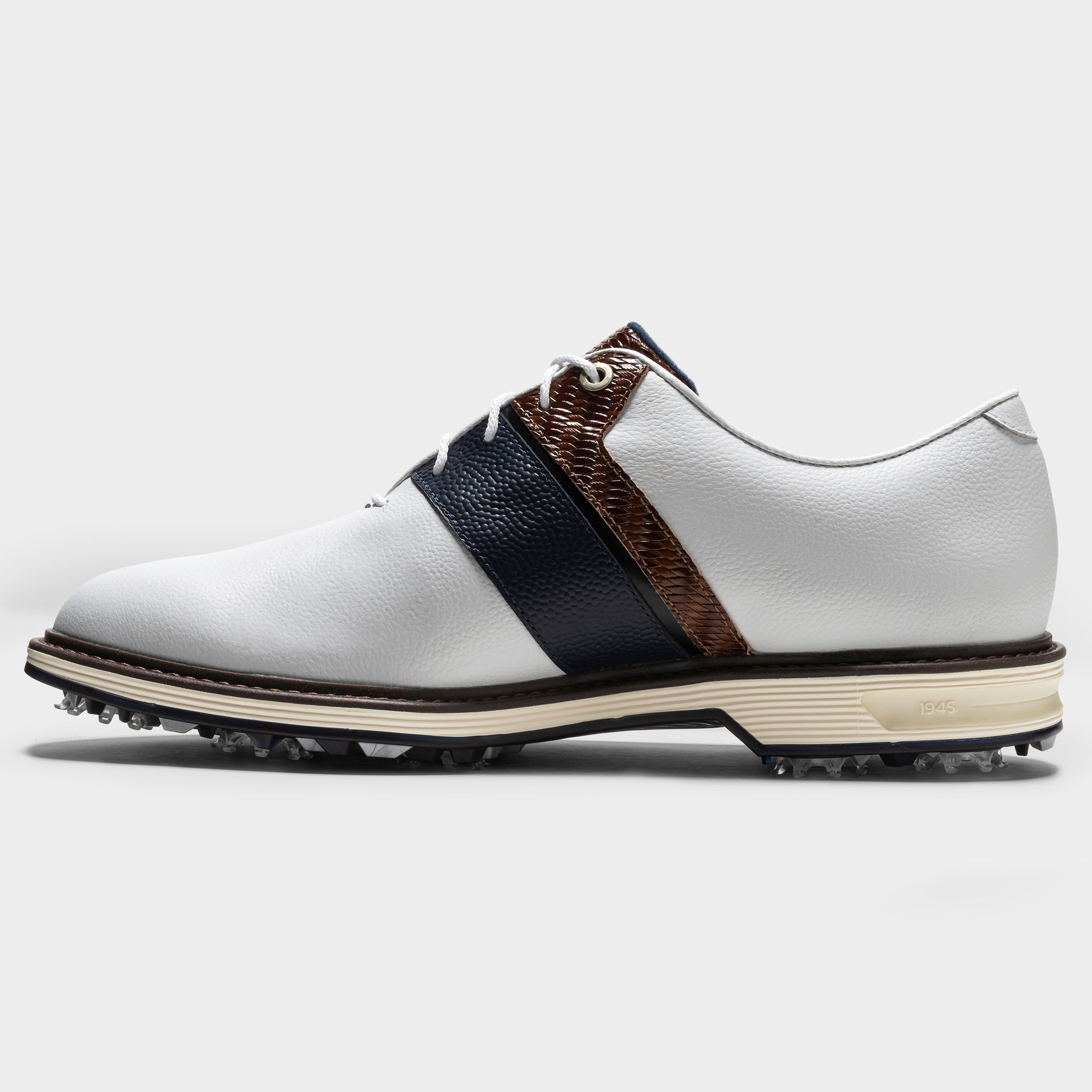 FOOTJOY PREMIERE SERIES PACKARD LX -- WHITE/NAVY/CHESTNUT