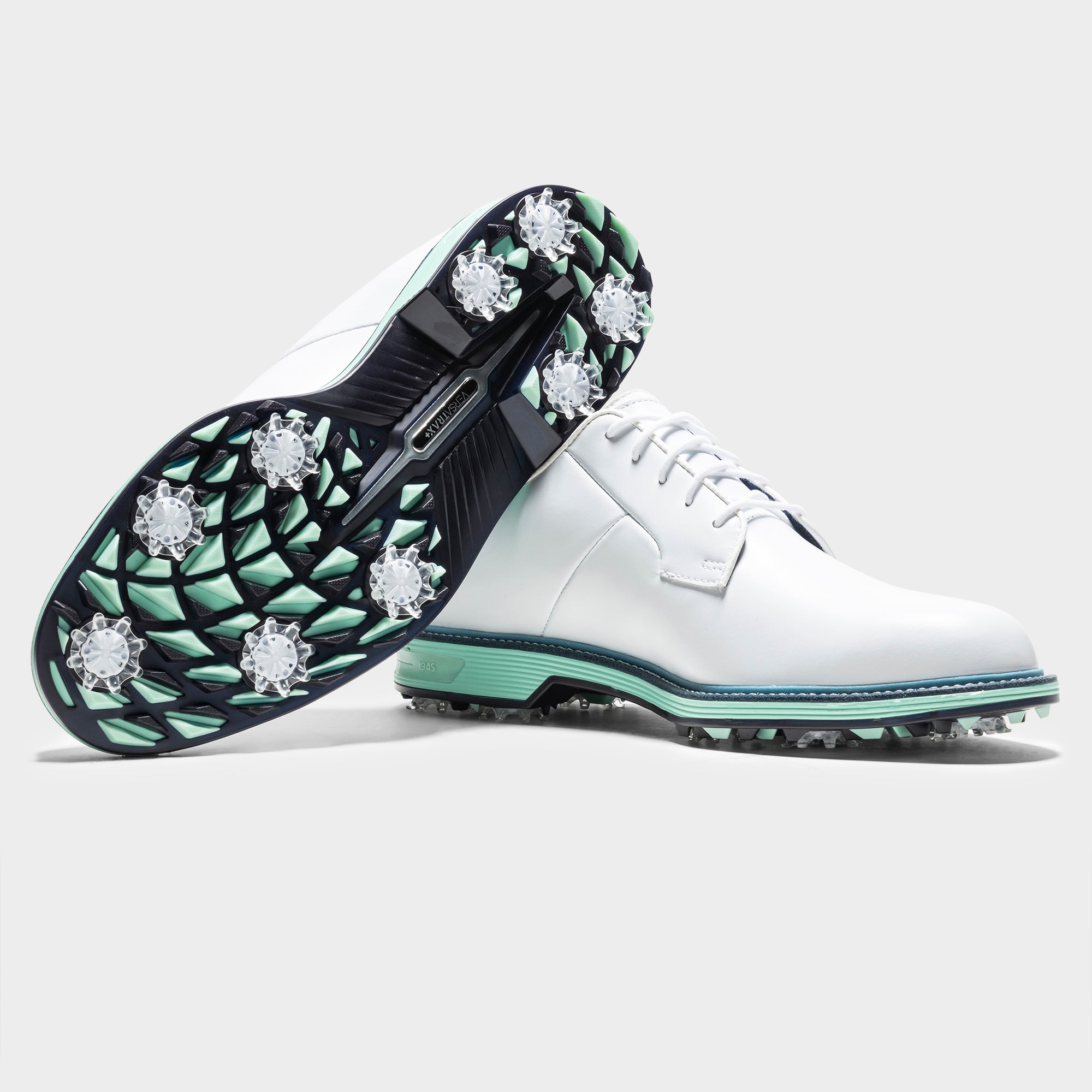 【美品】FootJoy ゴルフシューズ ホワイト/ブルー/グリーン FOOTJOY PREMIERE SERIES FIELD -- WHITE/AQUA – New York Golf Center