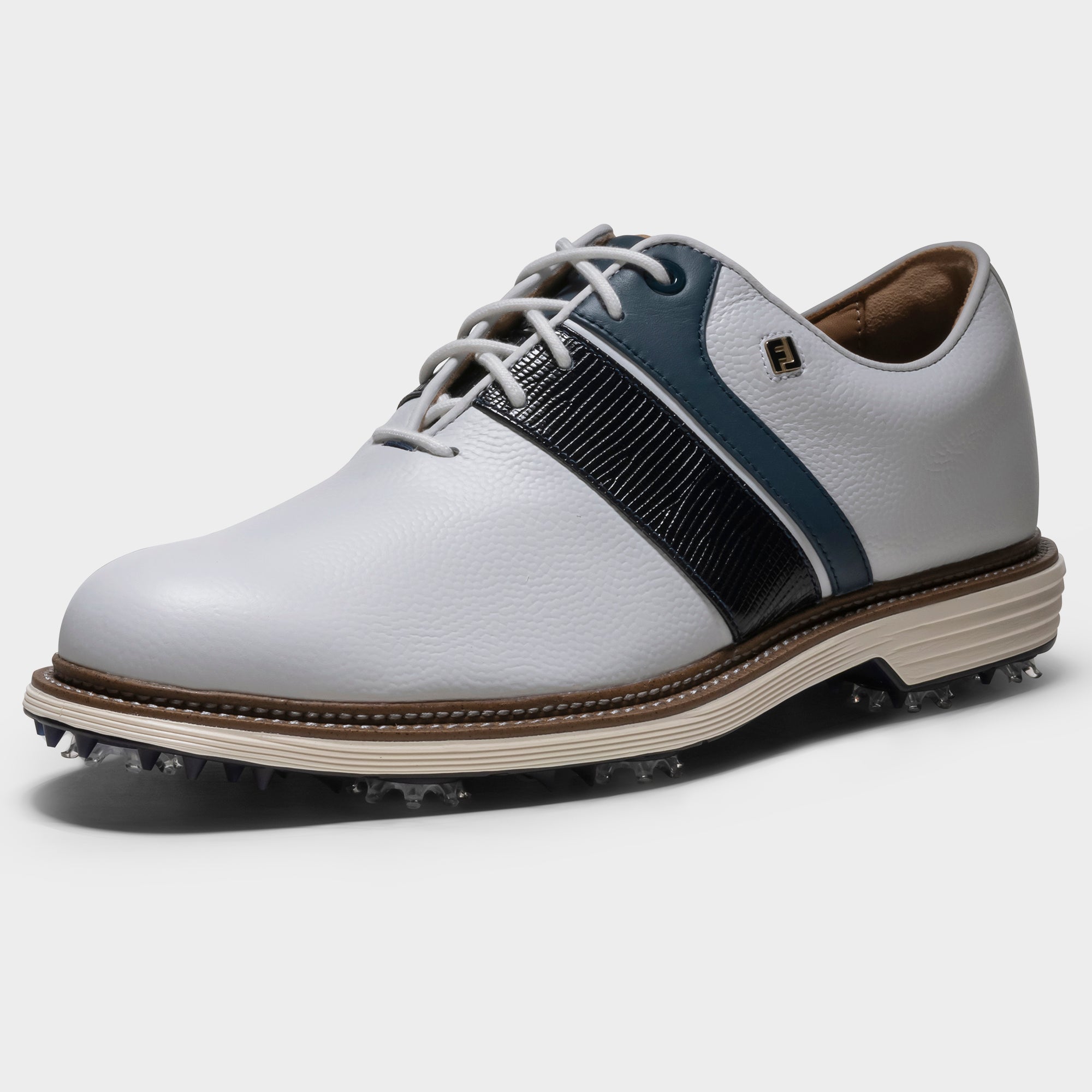 FOOTJOY PREMIERE SERIES PACKARD -- WHITE/NAVY