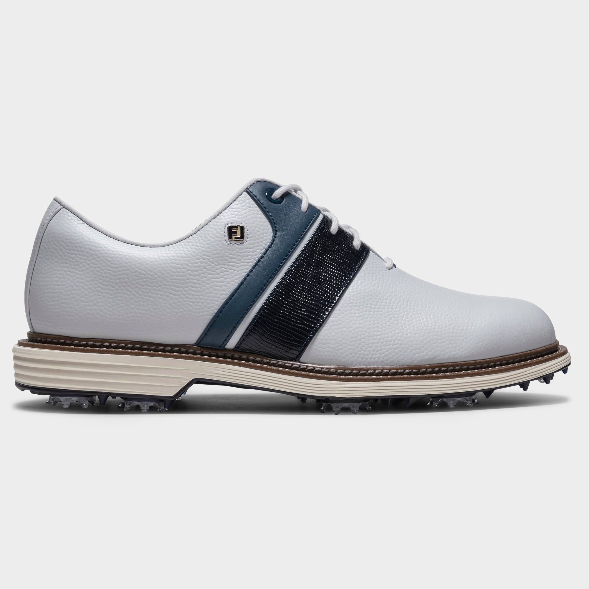 フットジョイPREMIERE SERIES Packard White/Navy FOOTJOY PREMIERE SERIES PACKARD -- WHITE/NAVY – New York Golf Center
