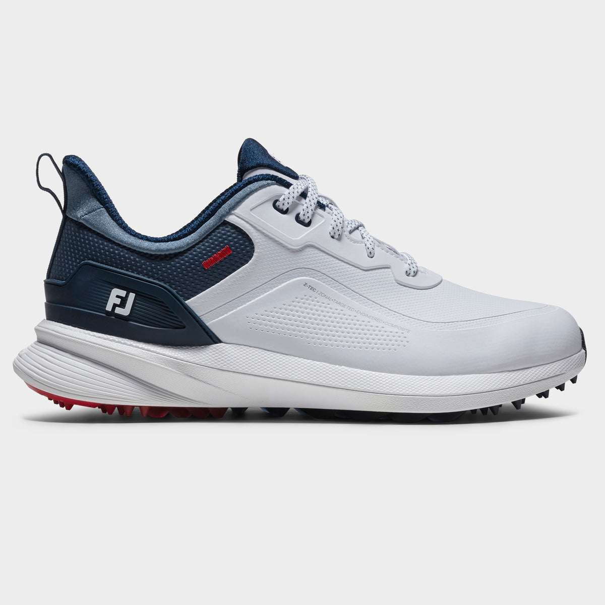 FootJoy Men\'s White and Navy Athletic Golf Shoes FOOTJOY PRO SL -- WHITE/NAVY – New York Golf Center main image 2