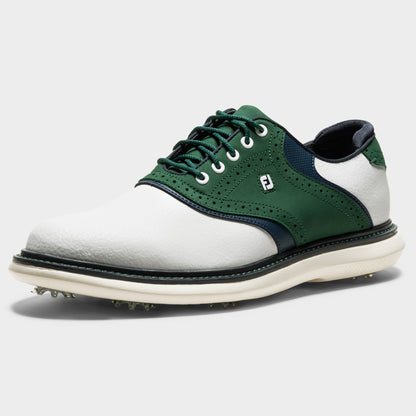 FOOTJOY TRADITIONS LE -- WHITE/NAVY/GREEN