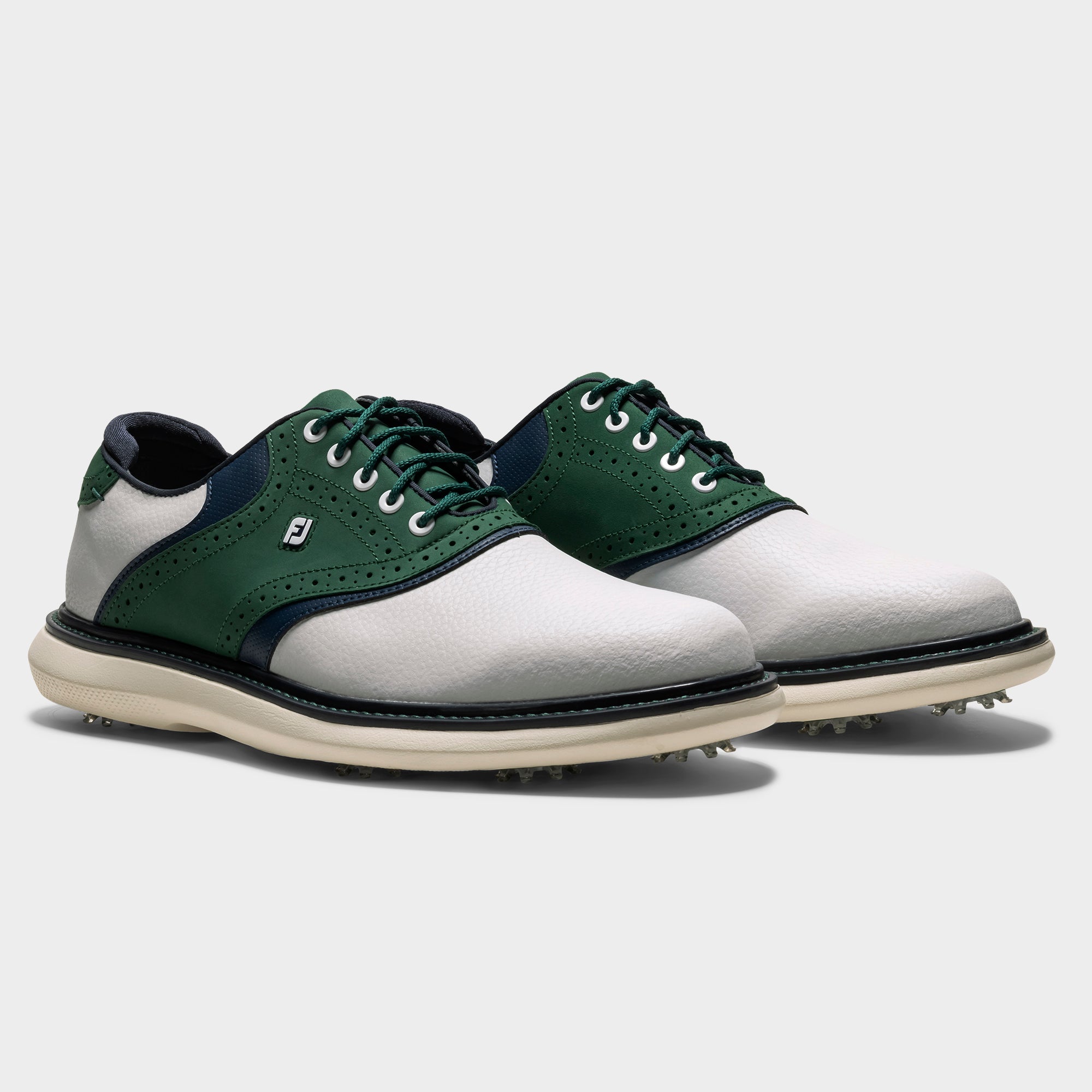 FOOTJOY TRADITIONS LE -- WHITE/NAVY/GREEN