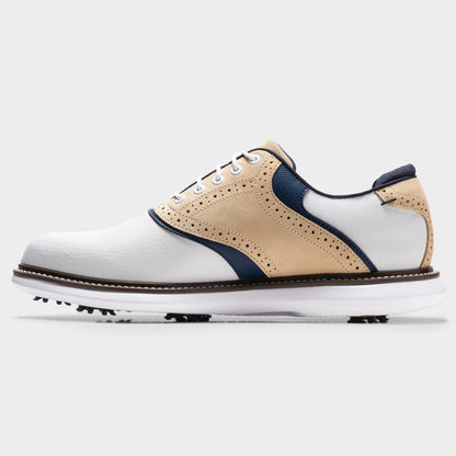 FOOTJOY TRADITIONS LE -- WHITE/KHAKI/NAVY