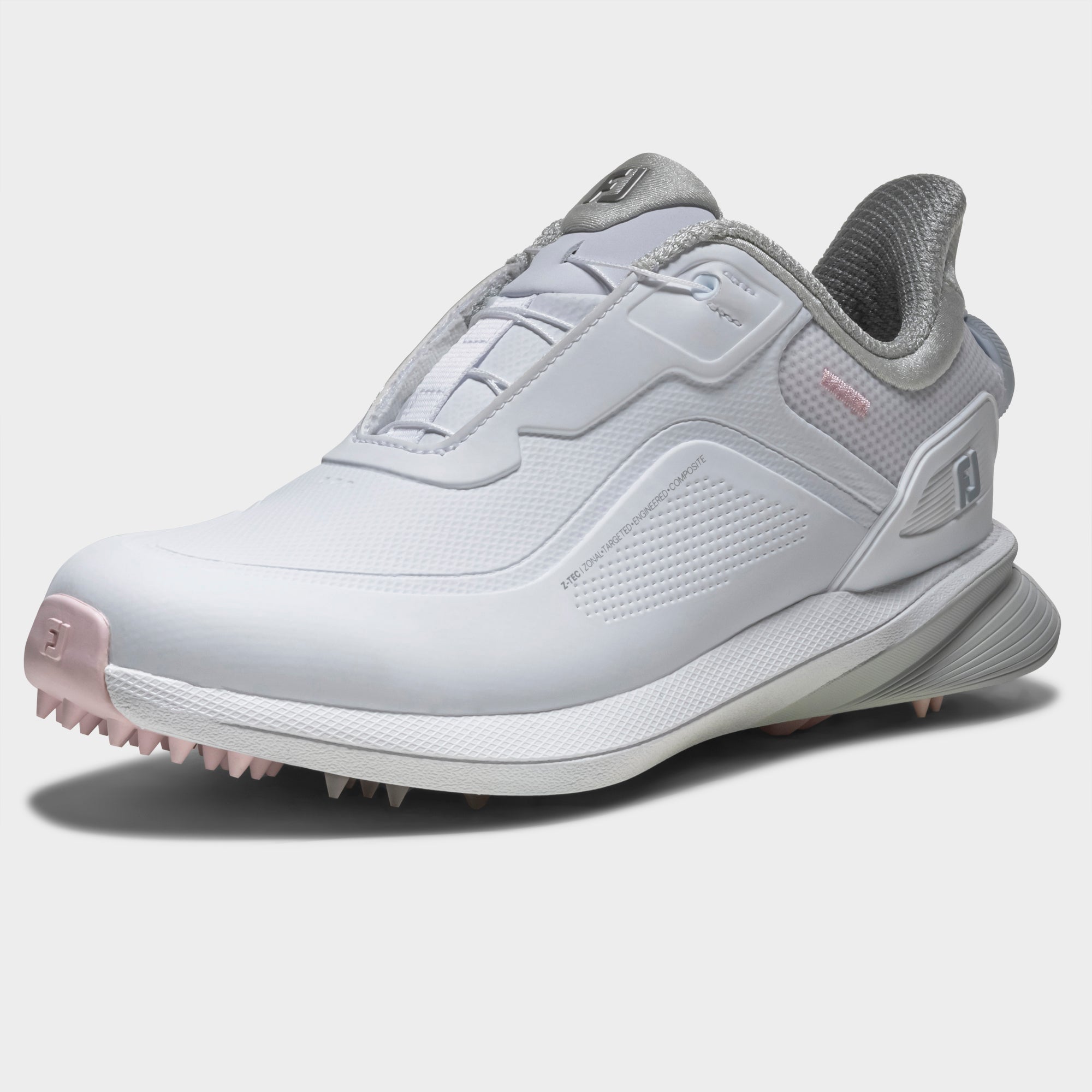 FOOTJOY WOMEN'S PRO SL BOA -- WHITE/PINK – New York Golf Center