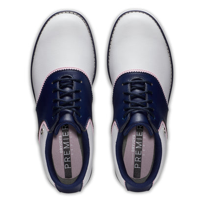 FOOTJOY WOMEN'S PREMIERE SERIES BEL AIR -- WHITE/NAVY