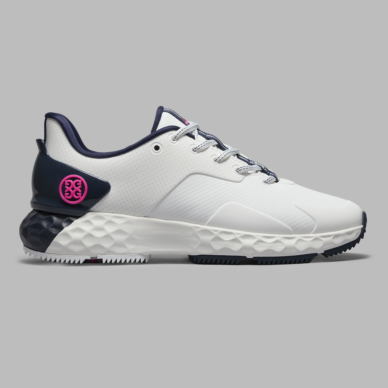 G/FORE WOMEN'S PERFORATED MG4+ -- SNOW/TWILIGHT – New York Golf Center