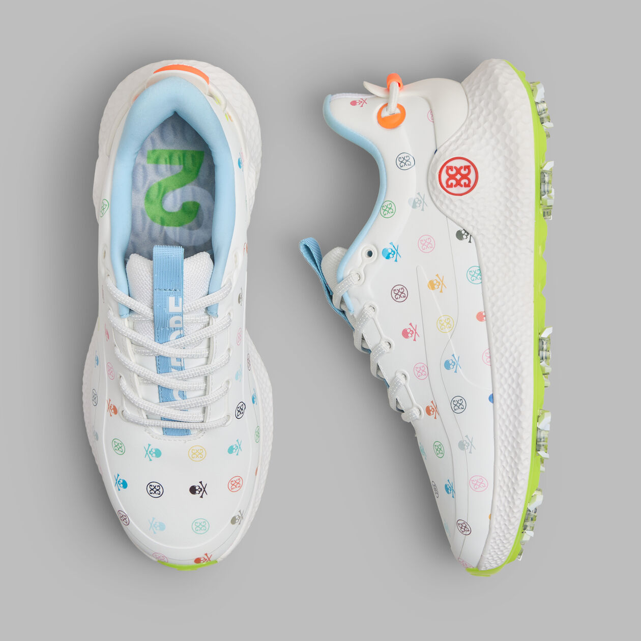 G/FORE WOMEN'S MG4+ O2 G/LOCK SKULL & TEES -- SNOW/MULTI