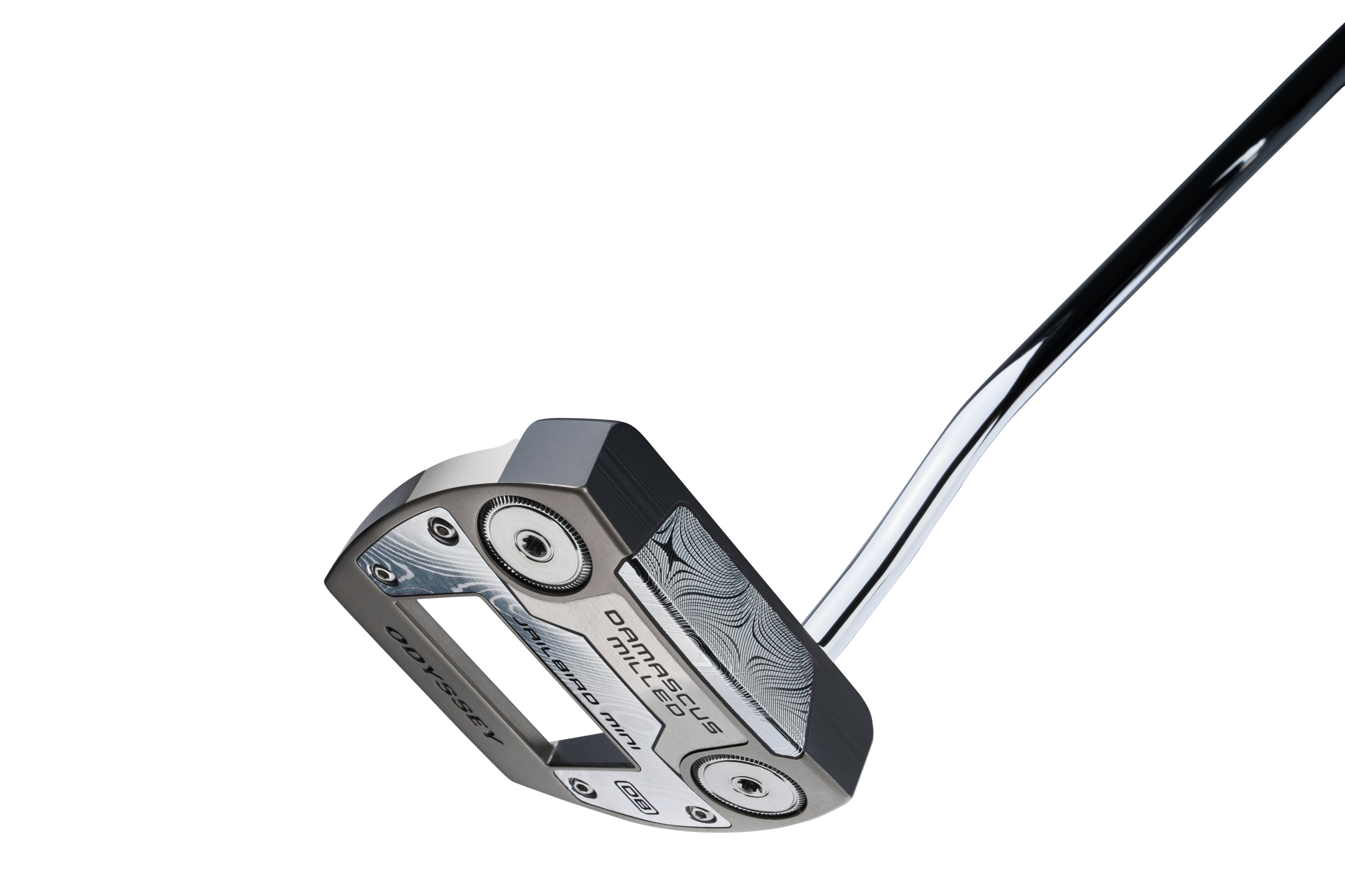 Odyssey Damascus Milled Jailbird Mini Double Bend Putter – New