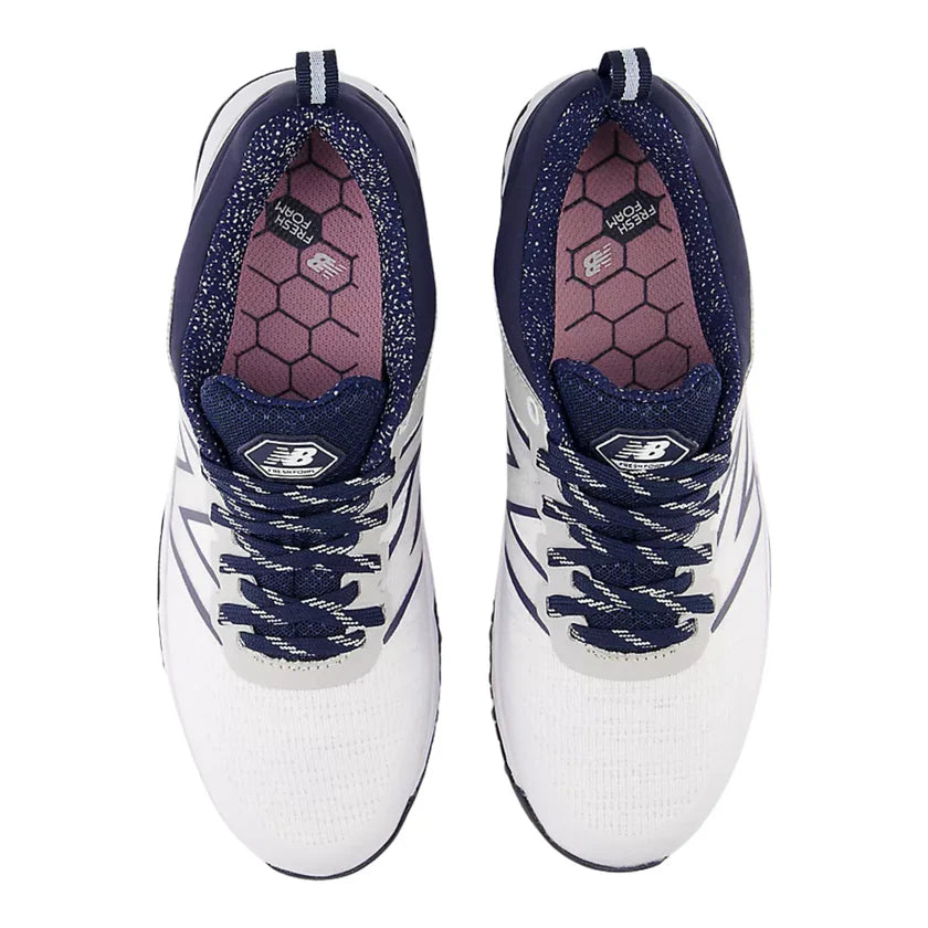 NEW BALANCE WOMEN'S FRESH FOAM CONTEND V2 -- WHITE/NAVY