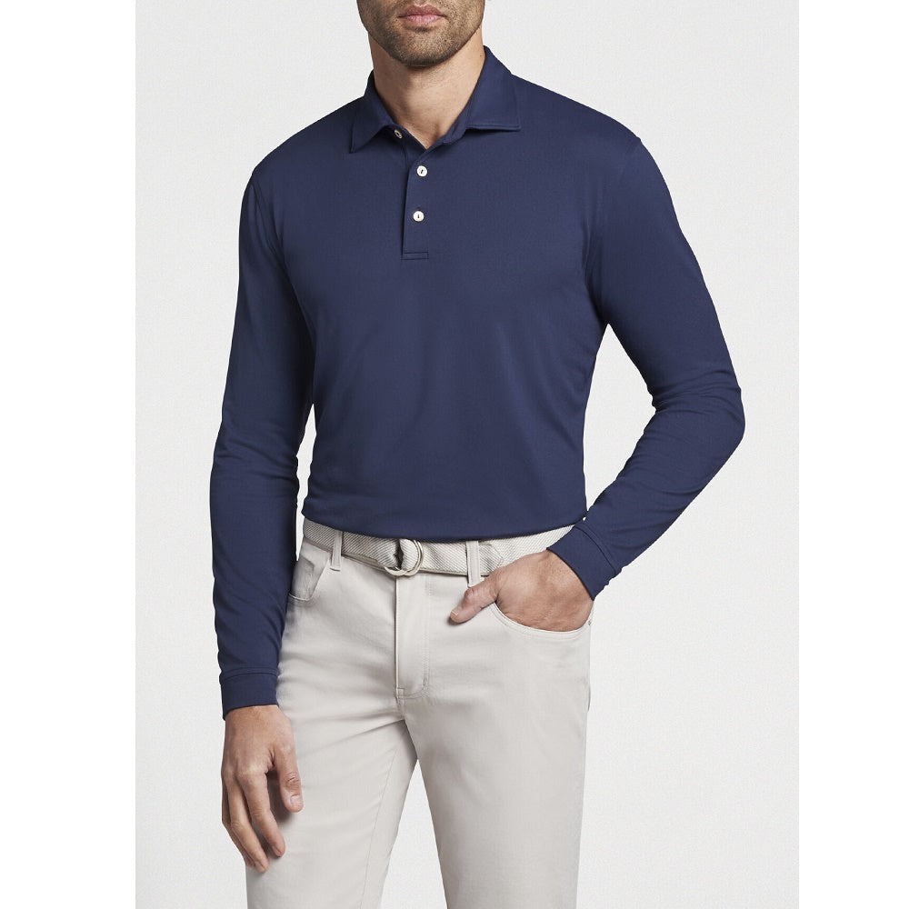 Peter Millar Lyons Long-Sleeve Performance Polo