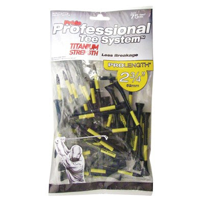Pride Golf 2 3/4″ Titaniam (75 tees)