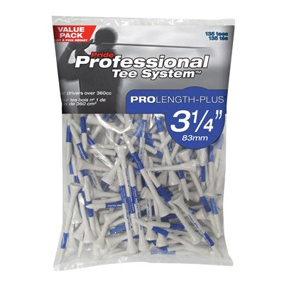 Pride Golf 3 1/4″ Value Pack (135 tees)