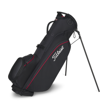 Titleist 2025 Player 4 Carbon Stand Bag - BLACK-BLACK-RED