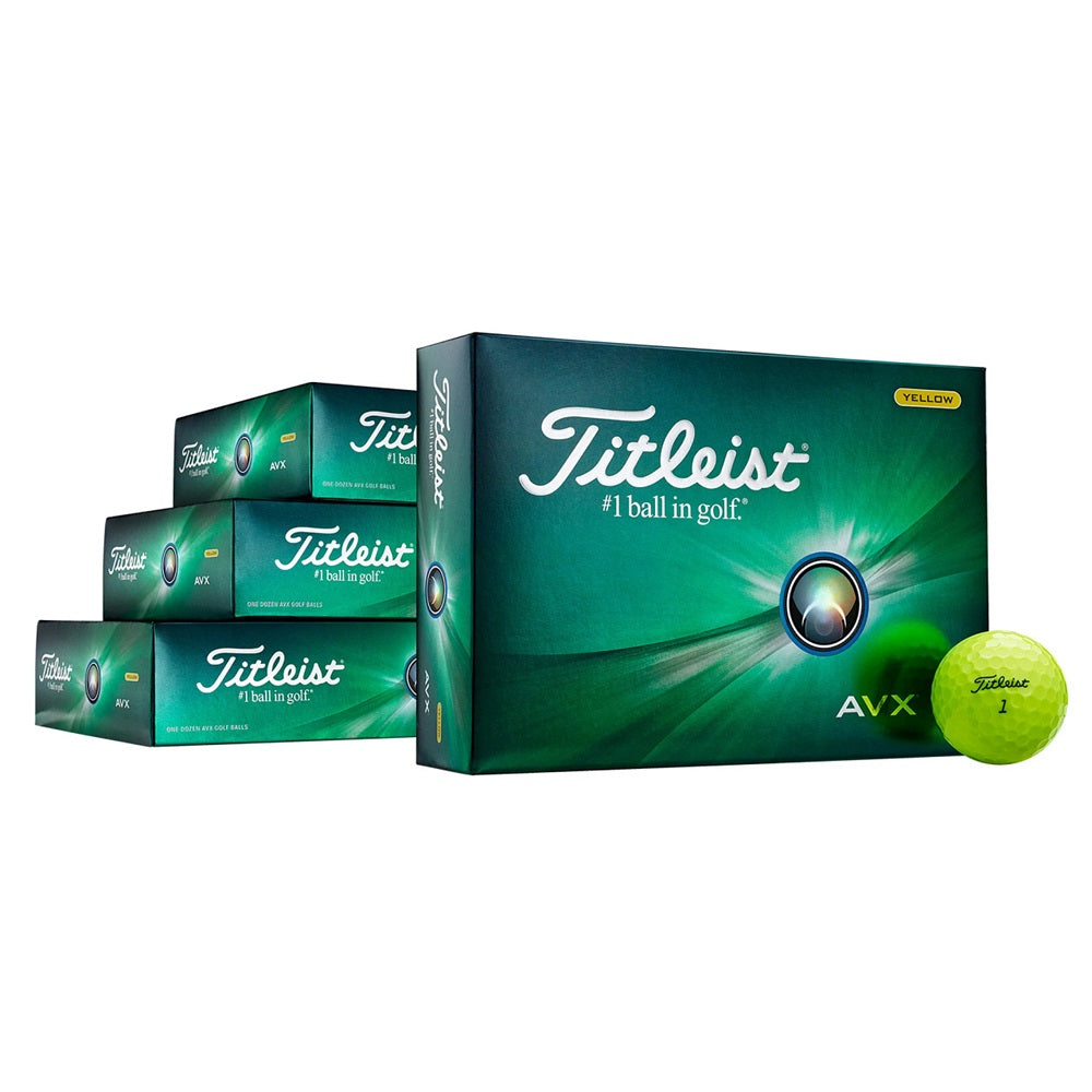 Titleist AVX 3 Doz + 1 Doz No Charge - Yellow