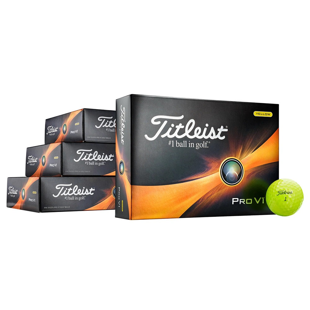 Titleist Pro V1 3 Doz + 1 Doz No Charge - Yellow